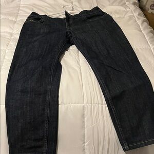 Women Louis Vuitton Dark Blue Jeans